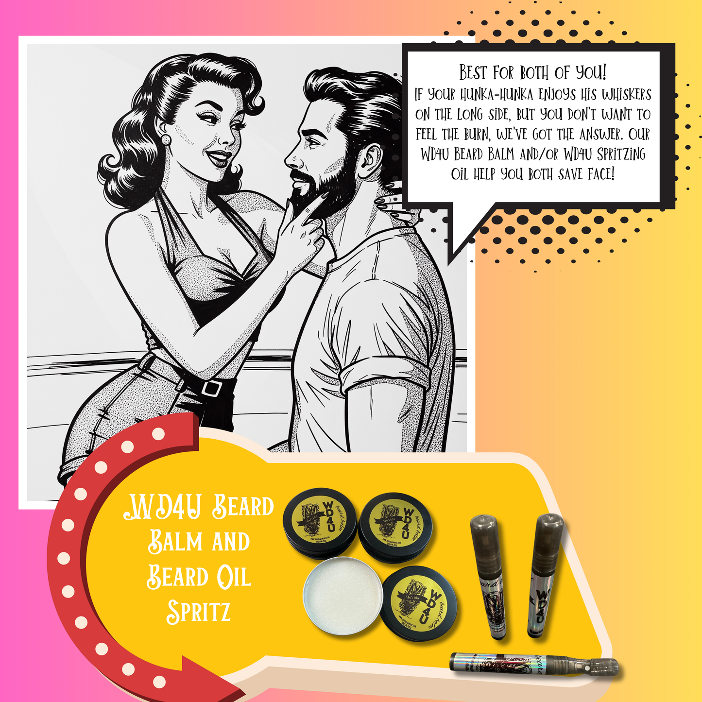 WD4U Beard Balm and Beard Oil Spritz